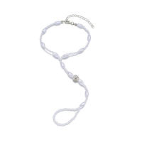 Pulsera De Perlas Minimalista Y Moda Para Mujer Estilo Dedo Playa Collar De Tobillo Material Resina Aleación De Hierro - details 3