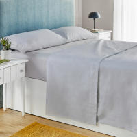 Pikolin Home - Juego de Cama Liso 100% Algodón Percal 200 Hilos Transpirable. Lavado a 30º y planchado a maximo 150º - details 1