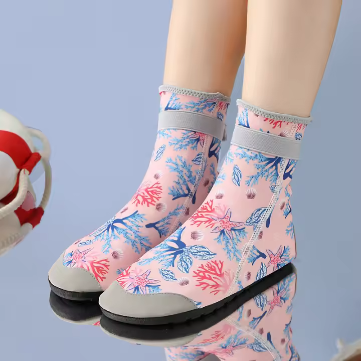 Zapatos y calcetines de playa para niños, zapatos para bucear, hacer snorkel, nadar, vadear, rastrear ríos, zapatos para adultos, zapatos y calcetines para atrapar peces en el mar, zapatos para parques acuáticos - 1