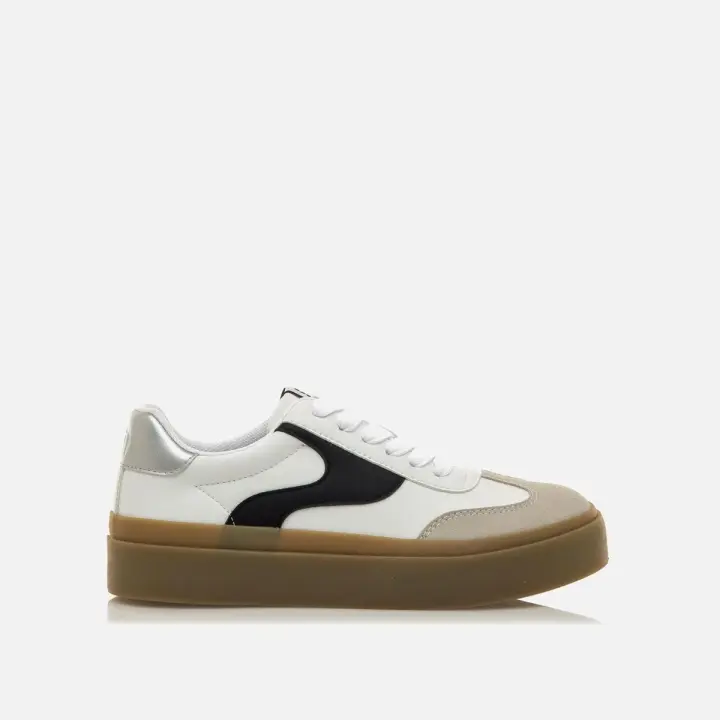 Zapatillas blancas Skaty de mujer, marca Mustang - 1