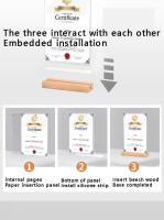 Soporte De Madera Para Tarjetas L-Shaped T-Shaped A6 A5 A4 Doble Cara Resistente Soporte Para Papel Y Display De Etiquetas - details 5