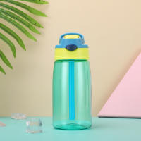 Botella De Agua 480ml Para Niñas Con Tapa Y Pajita Portátil Para Viajes Y Gimnasio Deporte Y Fitness Bebida Fría Y Jugo - details 8