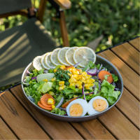 Plato De Camping Ultraligero De Titanio Tomshoo Redondo Portátil Para Exteriores Y Viajes Incluye Utensilios No Desechables - details 11