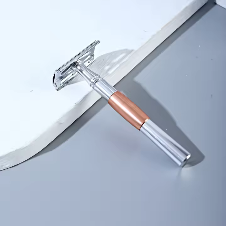 Afeitadora Manual De Seguridad Colorlamb Para Hombres Con Mango De Metal 11CM Doble Lámina Clásica Barbería Uso Corporal Y Facial - 1