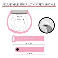 Ociodual Correa de Recambio Compatible con Xiaomi Mi Band 9 y Mi Band 8, de color Rosa Palo, Repuesto de Silicona Suave Flexible Sport Goma Transpirable - details 6