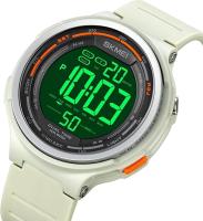 Reloj digital multifunción para hombre, resistente al agua, con correa de caucho negra retroiluminada. - details 0
