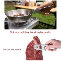 Pinza para Ollas y Sartenes, forceps para Platos Calientes de Cocina, suministro para acampar - details 1