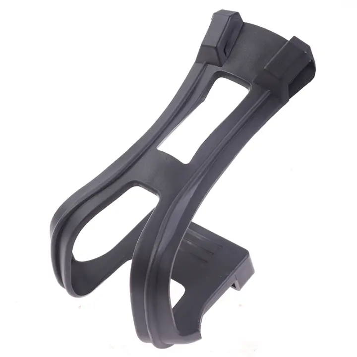1Par De Clip De Tela Para Bicicleta Ultra-Ligero Negro Accesorios De Ciclismo Pedal Con Tornillos Medio Sin Talón Para Montañas - 1