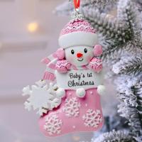 Colgante De Navidad En Forma De Calcetines Y Payaso De Resina Adorno Para Coche Y Mochila Regalo De Adornos Navideños - details 4