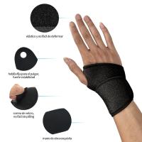 Muñequera Tendinitis Muñeca Ajustable, 1Par Negro Elasticidad Ferula Tunel Carpiano, Muñequera Metacarpiana Pulgar Deportiva Para Esguince de Dolor Muñeca, Tendinitis, Artritis, Protección Deportiva - details 0