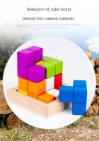 Cubo De Rubik 3D Educativo Para Niños De Madera Juego De Construcción Creativo Entrenamiento De Pensamiento Master Del Espacio - details 2