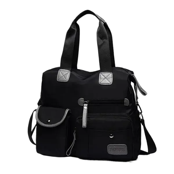 Bolso de mano multición para Mujer, Bolsa de gran capacidad, informal, resistente a Agua, de Nailon, Bandolera - 1
