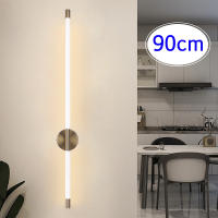 Lámpara De Pared LED Interior 70cm 90cm Luz De Decoración Para Sofa Y Dormitorio Fuente De Iluminación Blanca Y Dorada - details 1