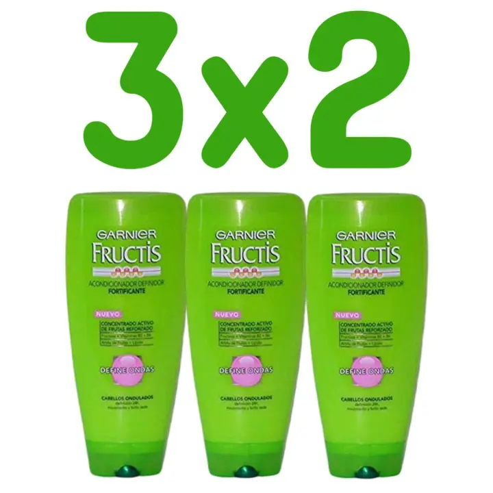 OFERTA 3 X 2 FRUCTIS ACONDICIONADOR FORTIFICANTE DEFINE ONDAS 250 ml - 1