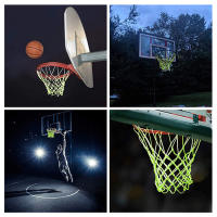 Red De Baloncesto Con Luz Nocturna De Nylon 12 Bucles Tamaño Estándar Iluminación Solar Para Entrenamiento Nocturno - details 10