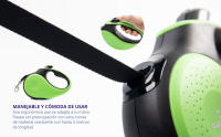 Correa para Perro Extensible, Retráctil, 5 Metros, con Botón de Pausa y Bloqueo - details 1