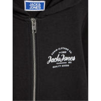 Sudadera Jack & Jones Junior Forest 12249759 negra con capucha y cremallera para joven de 10 a 16 años - details 2