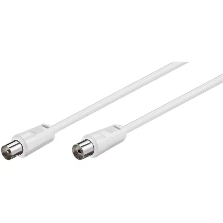 Cable Coaxial Microconnect 2.5m Blanco 75 Ohmios Alta Calidad - 1