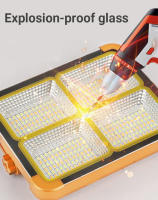 Luz De Sol Para Exteriores Recargable Farol De Inundación LED Con Reflectivo Proyector De Construcción Luz De Proyecto Recargable - details 4