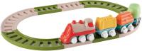 Chicco Set Tren Eco+ para Niños, Juego Tren Infantil Completo, 18 Piezas, Locomotora, Vagones, con Enclavamiento, 2 Configuraciones, Fabricado en Italia, 80% Plástico Reciclado, Niños 18 Meses-3 Años - details 1