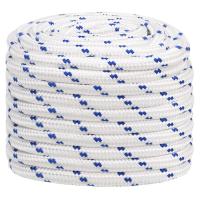 vidaXL Cuerda de barco polipropileno blanco 20 mm 50 m - details 1
