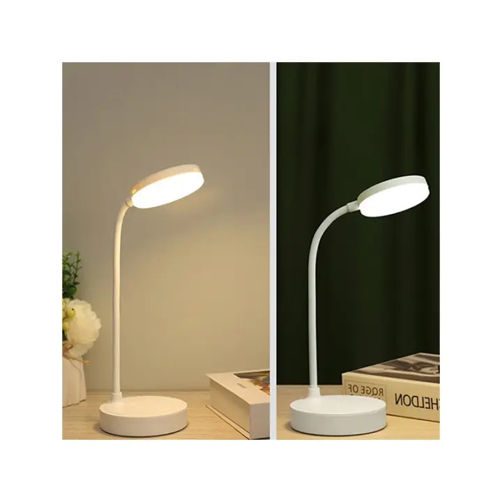 Lámpara De Mesa Recargable USB Luz Nocturna Lectura LED Con 3 Modos De Ajuste Protección Ocular Para Dormitorio Y Estudio - 1
