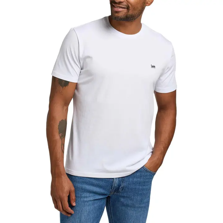 Camiseta Lee Patch Logo - Camiseta Blanca de manga Corta - 112113578 - 1