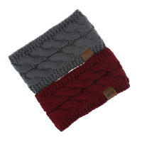 Diadema De Punto Para Mujer Invierno Cálido Lana Tejida Calentador De Orejas Cross Knot Turban Accesorios De Cabello Unisex - details 32