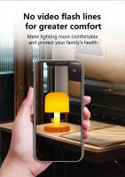 Lámpara De Mesa LED En Forma De Hongo Con Sensor Táctil Y Iluminación Rechargeable Luz De Ambiente Para Decoración Nórdica Luz De Noche Con Efecto Atardecer Para Decoración Del Hogar - details 5
