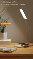 Lámpara De Escritorio LED Con Cargador Inalámbrico Y Puerto USB Luz Nocturna Para Cama Toque Dimmer Protección Para Los Ojos Para Juego Lectura En Casa - details 0