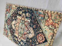 VIKAMA Alfombra De Estilo Persa Retro Plegable Y Lavable Imitación De Cachemira Para Entrada Puerta Dormitorio Sala De Estar Resistente Al Agua Y Antideslizante - details 2