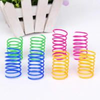 Juguete Interactivo Para Gatos Con Resorte En Forma De Espiral Colorido Juguete De Muelles Para Gatos Juguetes Para Mascotas - details 3