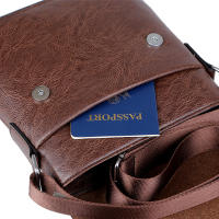 Bolso De Hombro Para Hombre Vintage De Cuero Genuino Pequeño Bolso Cruzado Diseñador Negocios Bolso Mensajero Moda Bolsa Colgante - details 13