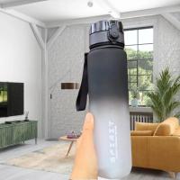 Botella Deportiva De Plástico Reutilizable Motivacional De Gran Capacidad 500ML/650ML/1000ML a Prueba De Fugas Para Viajes Al Aire Libre Y Gimnasio - details 1