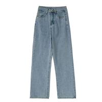 Jean Vaquera Para Mujer Estilo Vintage Pantalones Rectos Casuales De Pierna Ancha Color Sólido Blanco Negro Talla Regular Ajuste Midi - details 0