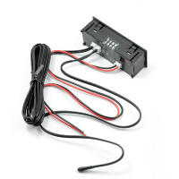 Reloj Digital LED Para Coche 3 En 1 Con Medidor De Voltaje Y Temperatura Accesorio Electrónico Luminoso Para Automóviles - details 10