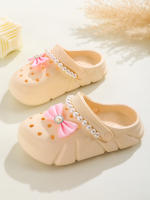 Zapatillas De Hadas Para Niñas Clogs Transpirables Con Accesorios De Lazo Zapatos De Jardín Antideslizantes Para La Playa Zapatillas De Verano Para Niñas - details 8