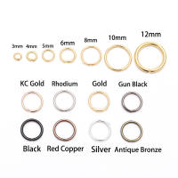 Anillos Abiertos De Oro Rosa 50-200pcs/lot 3-20mm Para Fabricación De Joyas DIY Accesorios De Conexión Anillos Split - details 8