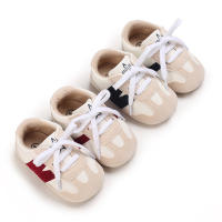 Zapatos Deportivos Infantis Color Bloqueados Antideslizantes Y Cómodos Para Caminar Suela De Goma Tallas 0-18M Hombres - details 24