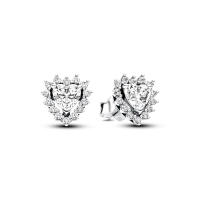 Pendientes De Estilo Clásico Para Mujer Platinados En Plata 925 Con Flor Azul Y Piedra Preciosa Azul Accesorios De Joyería Finos DIY - details 12