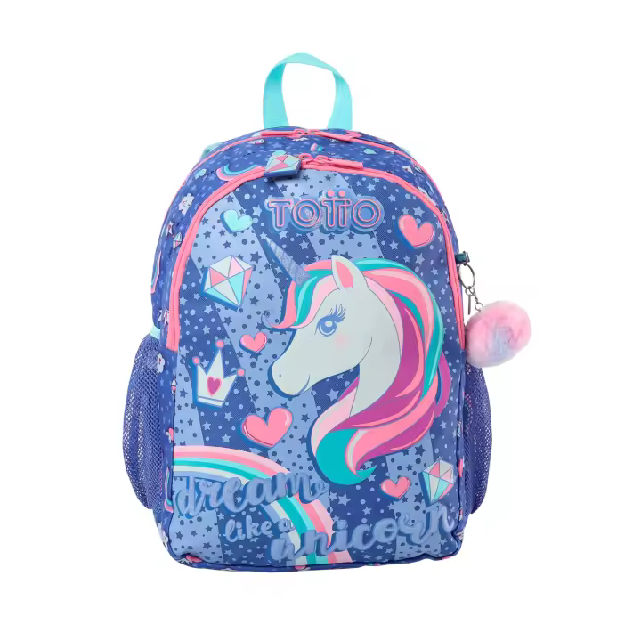Totto Mochila escolar  Uniwild -Dimensiones:28 x 40 x 11 cm-Material:Poliester - 1