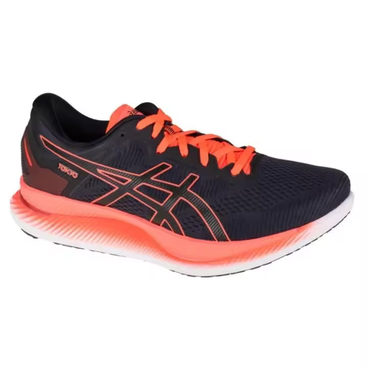 Zapatillas Running Hombre Asics GlideRide TOKYO Color Negro Naranja-1011B073-001 Asics - 1