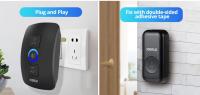 Kerui Timbre De Puerta Inalámbrico Impermeable Para Exteriores Con Melodías De Bienvenida Kit Con Luz LED Y Alarma De Seguridad Para Casa - details 4
