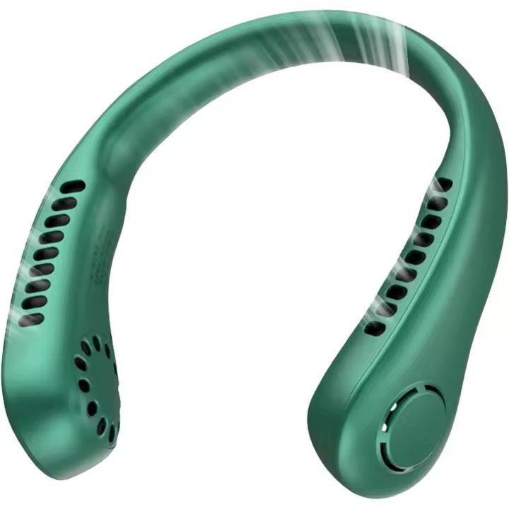 Ventilador de Cuello portátil, 3000 mAh, 360 °, sin Aspas, recargable, Manos gratis, con 3 velocidades para Viajes, Exterior, hogar y oficina - 1