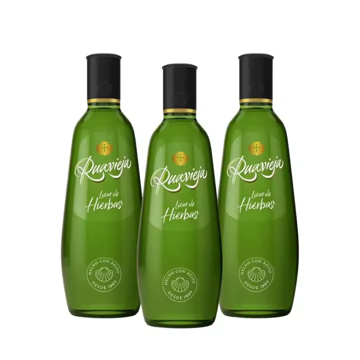 Licor de Hierbas Ruavieja 70cl - Pack de 3 botellas - 1