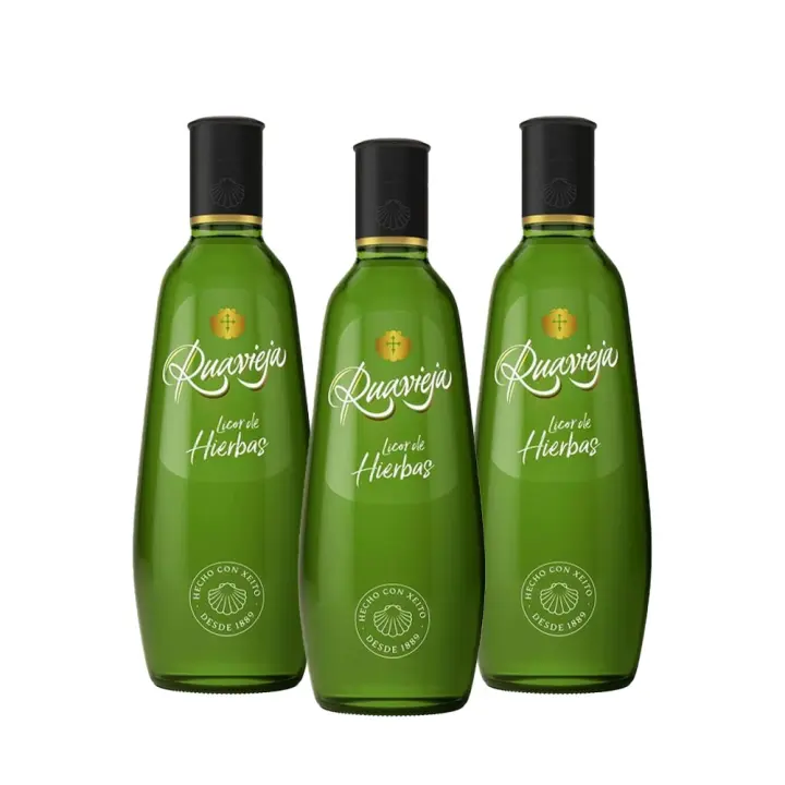 Licor de Hierbas Ruavieja 70cl - Pack de 3 botellas - 1