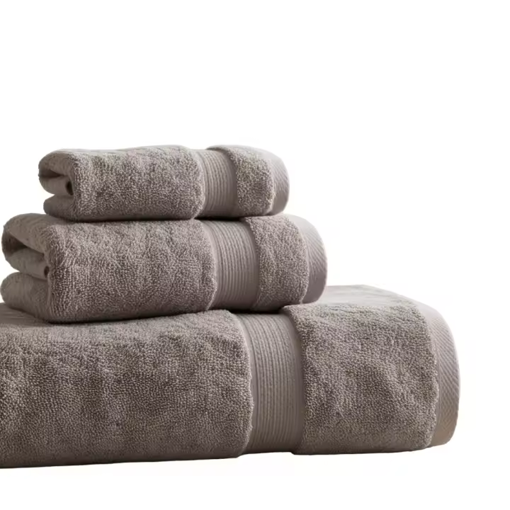 Novotextil- Juego de toallas 3 piezas 100% algodón  calidad premium peso de 400gr. Disponible en varios colores - 1