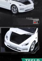 Modelo De Coche De Aleación 1:24 Tesla Model 3 Juguete Electrónico Para Niños Con Sonido Y Luz Colección De Metal Vehículo Simulación Regalo - details 6
