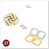 Juguete De Lógica Para Adultos Metálico De Aluminio 3D Juego De Desbloqueo De Cerraduras Laberinto Juguete De Resolución De Puzzles - details 11