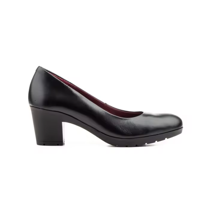 Zapatos Salones negros de piel by Morxiva Piel Piel Piel acolchada - 1